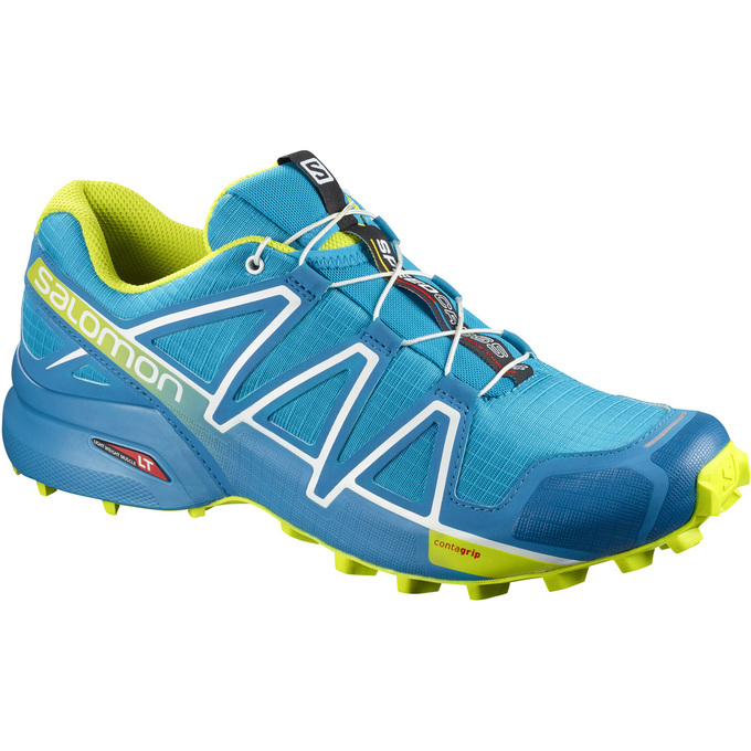 Chaussures De Trail Running Salomon Homme Bleu - Salomon SPEEDCROSS 4 - France (3617-ZHUGQ)